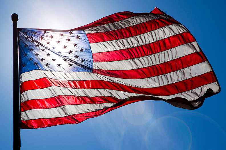 a close up of a flag