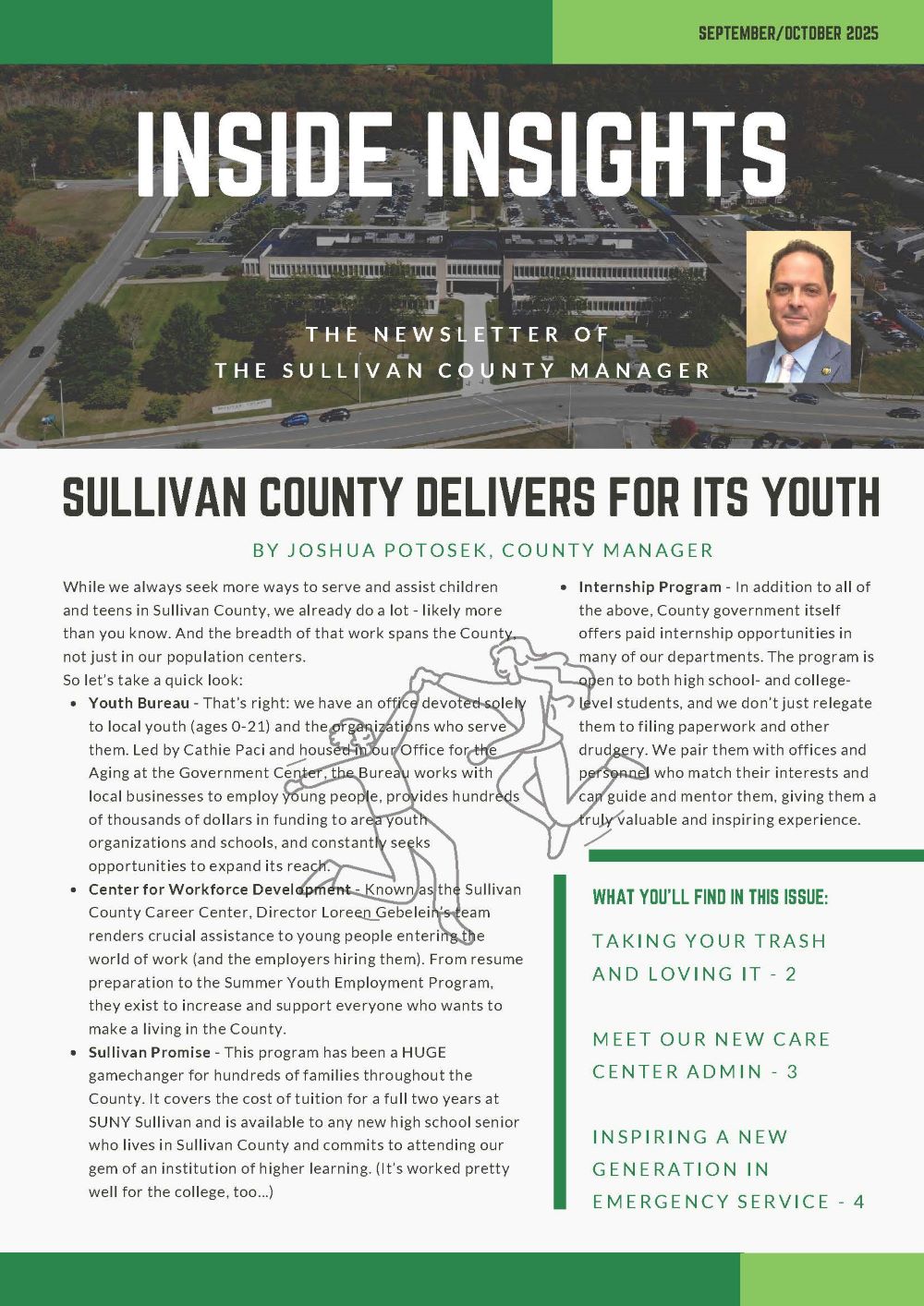 Sullivan County Manager's Newsletter for September/October 2025