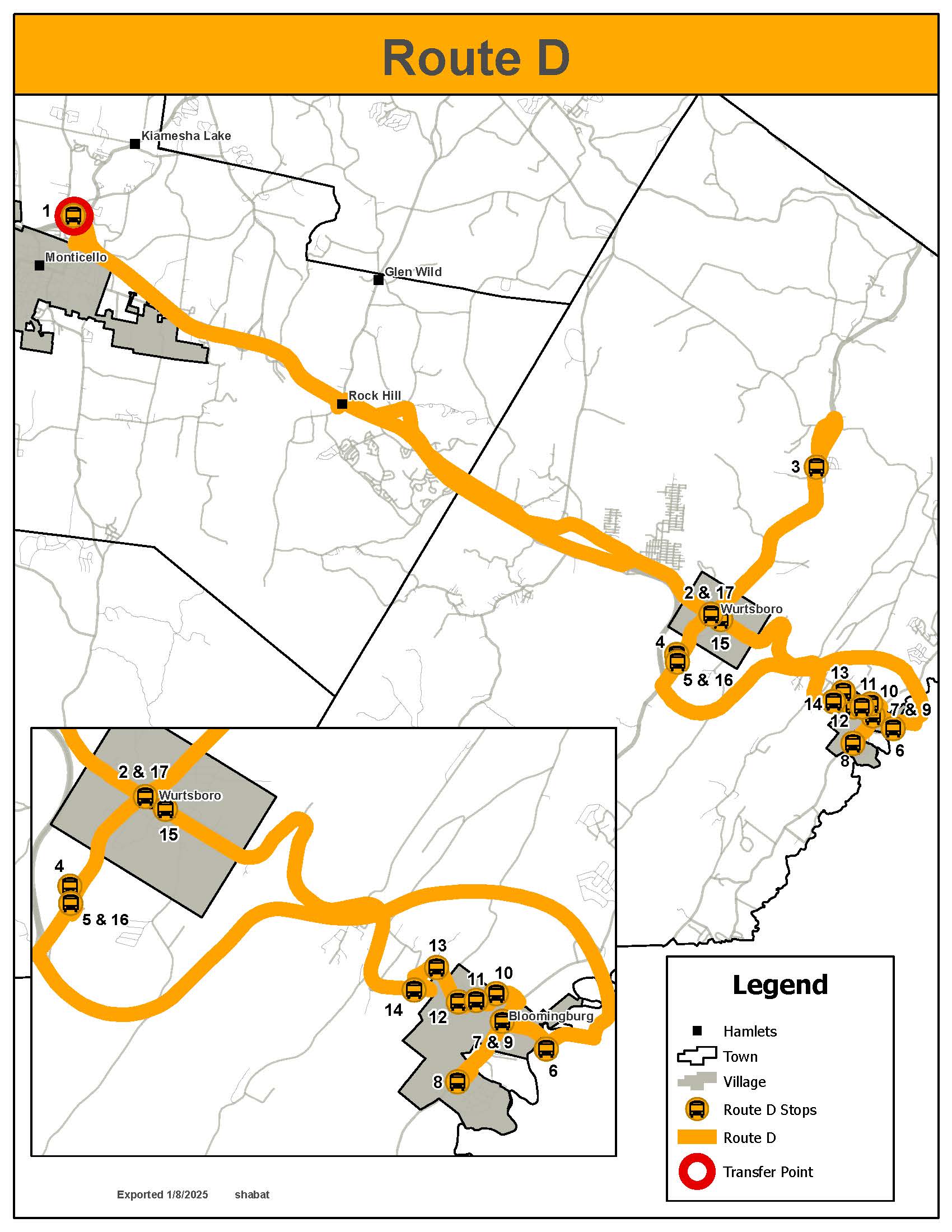 Route D Map