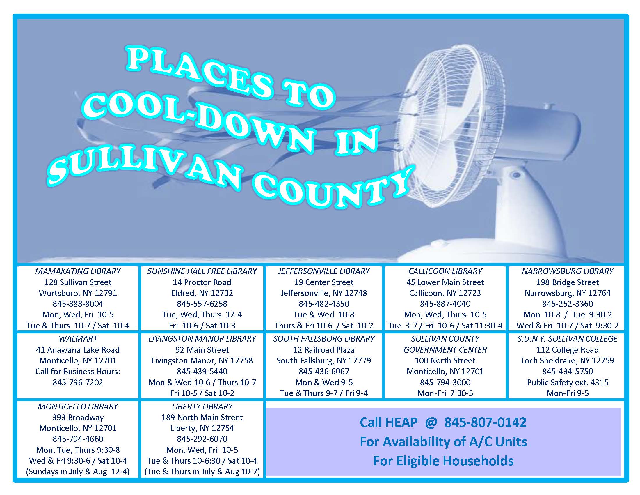 Cooling Centers Flyer