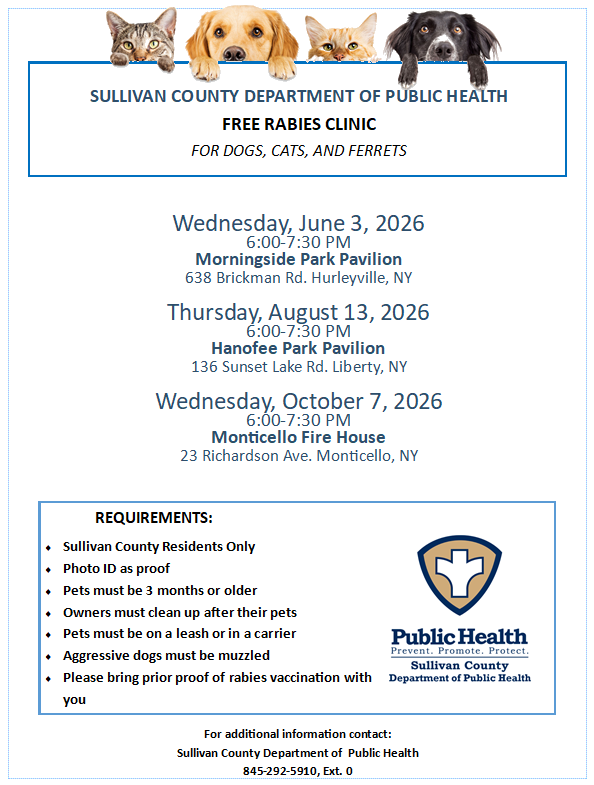 Rabies Clinic Flyer (English)