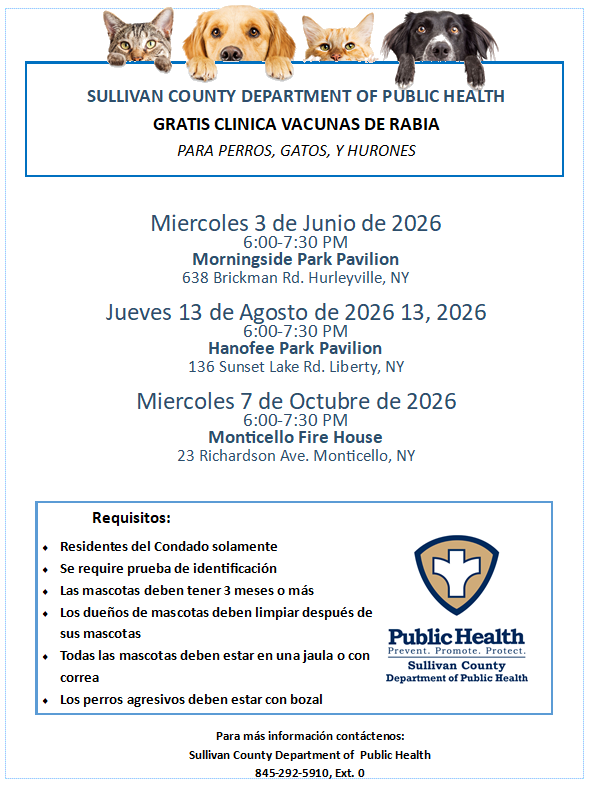 Rabies Clinic Flyer (Spanish)
