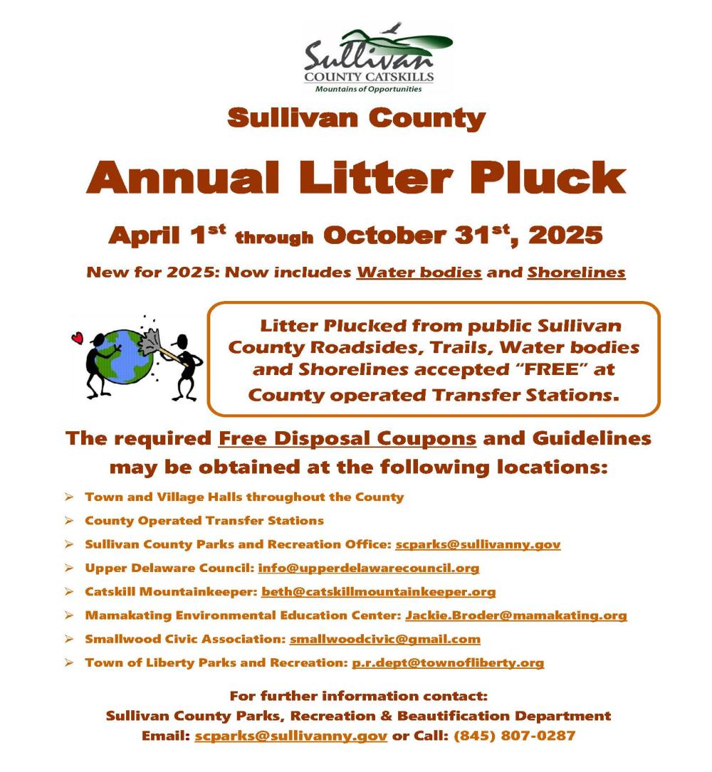 County Wide Litter Pluck 2025 Flyer