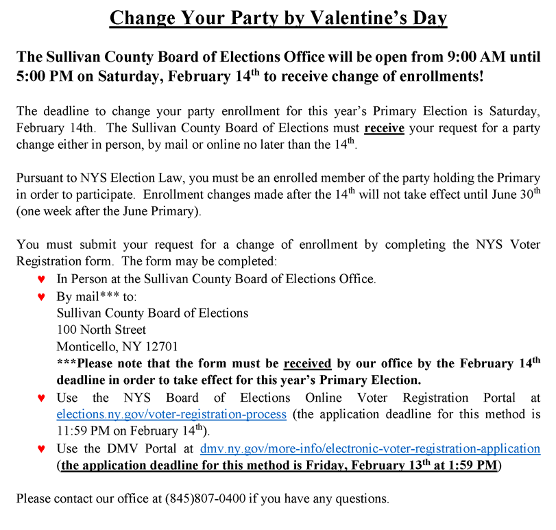 Change Your Party by Valentine's Day