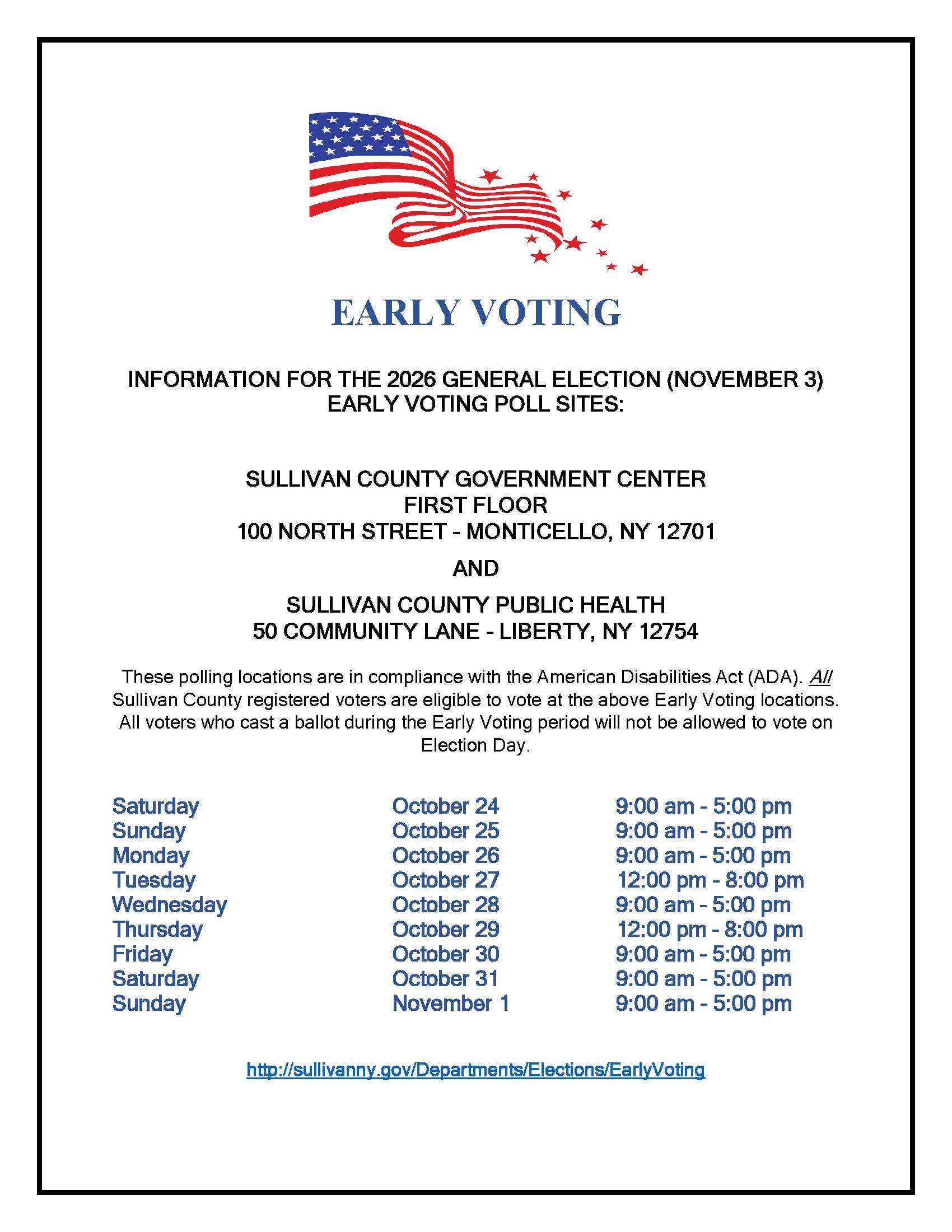 Early General Voting, Page 1