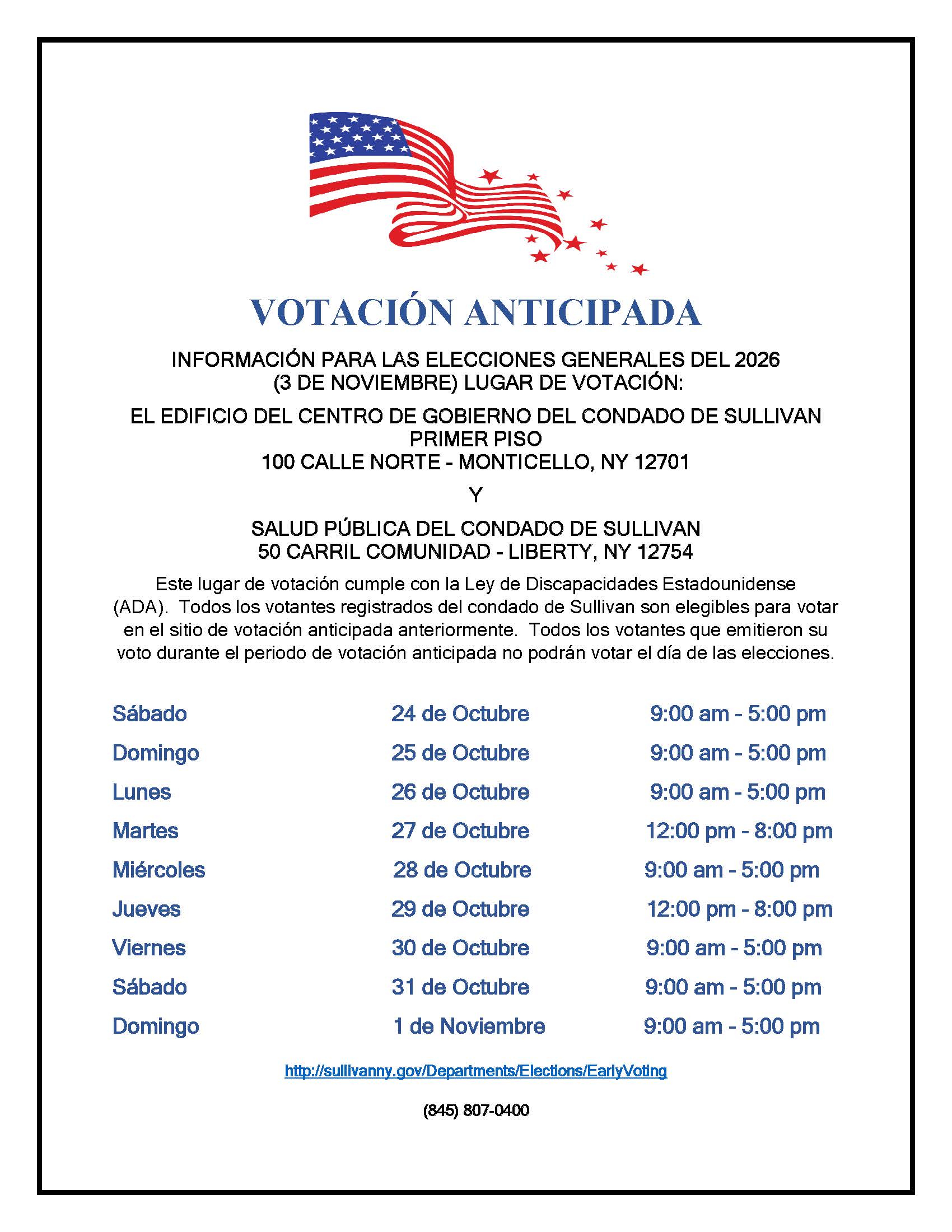 Early General Election, Espanol, Page 1