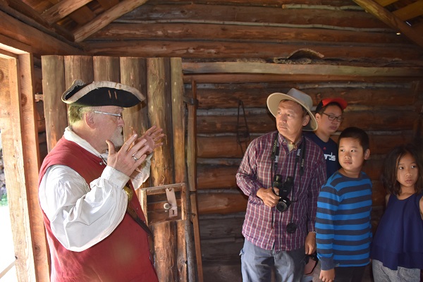 Interpreter giving tour to visitors