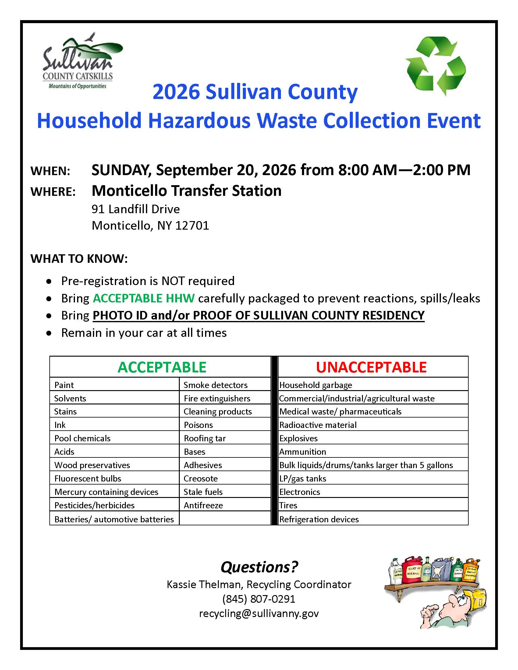 Household Hazardous Waste Collection Day