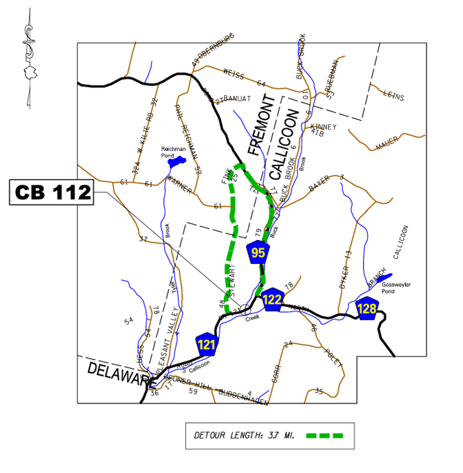 CB 112 location map