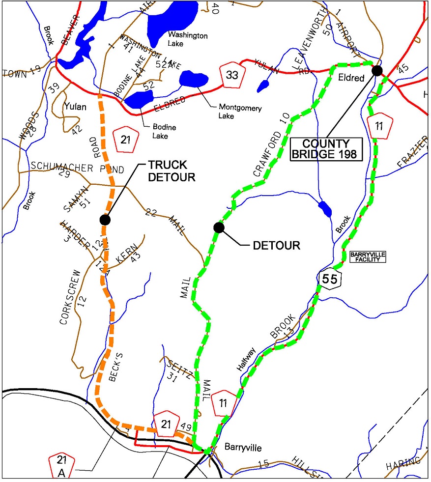 Detour Map