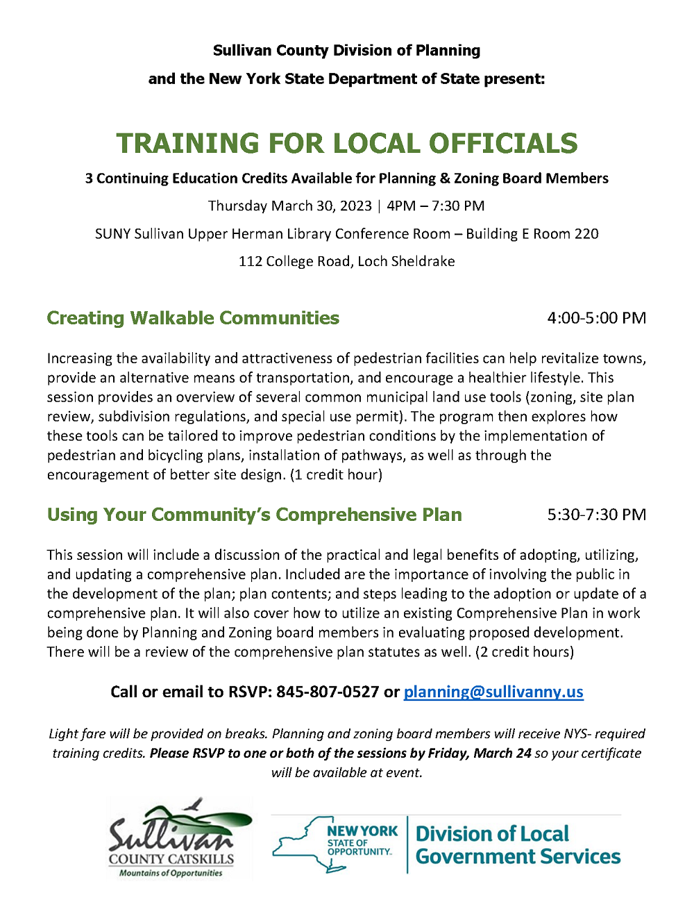 Training Poster