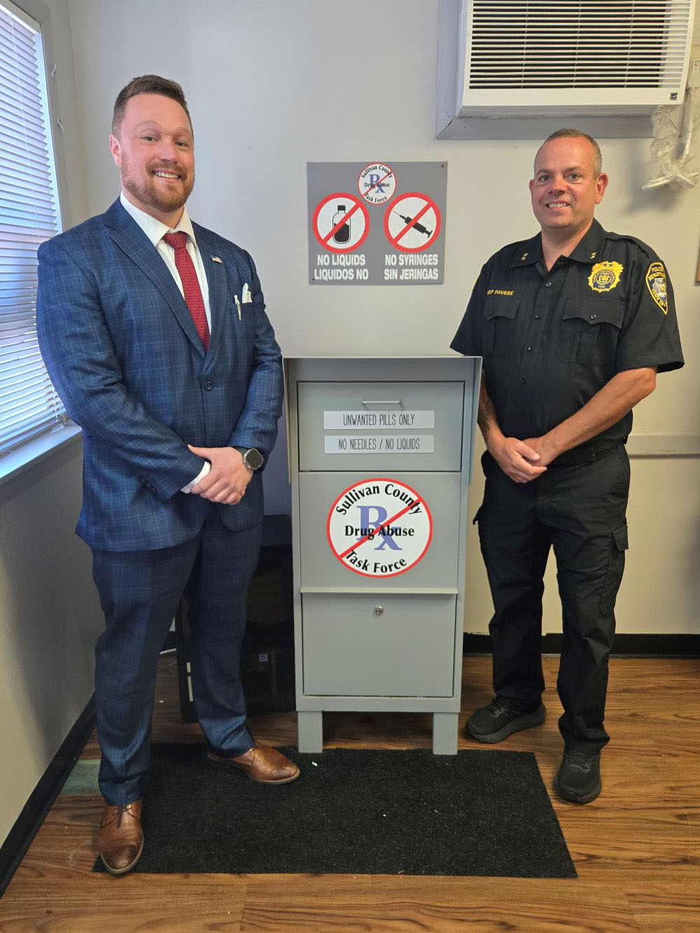Brian Conaty and Chief Pavese