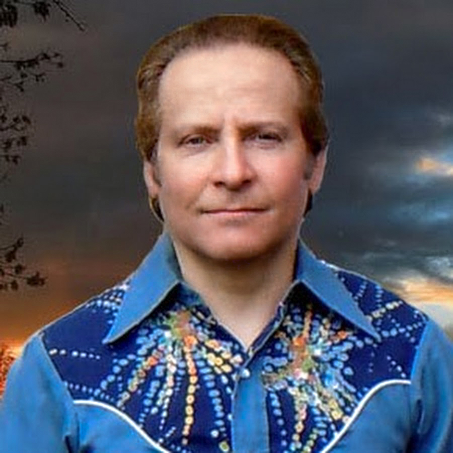 a man wearing a blue shirt