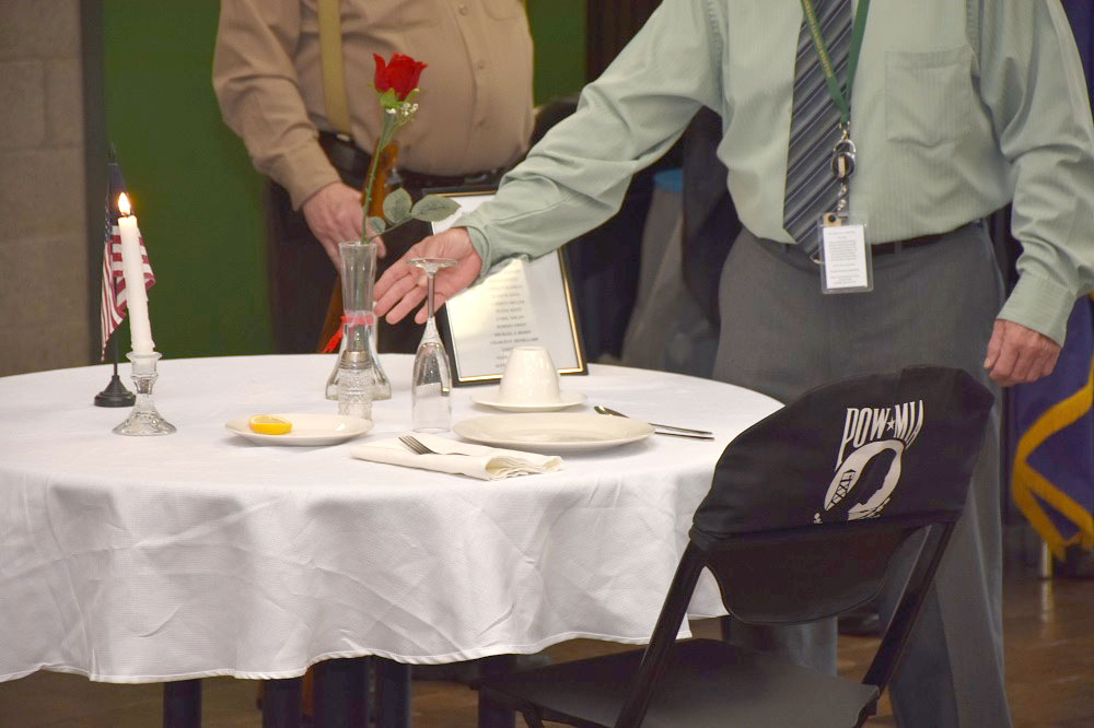 The ceremonial POW/MIA Table