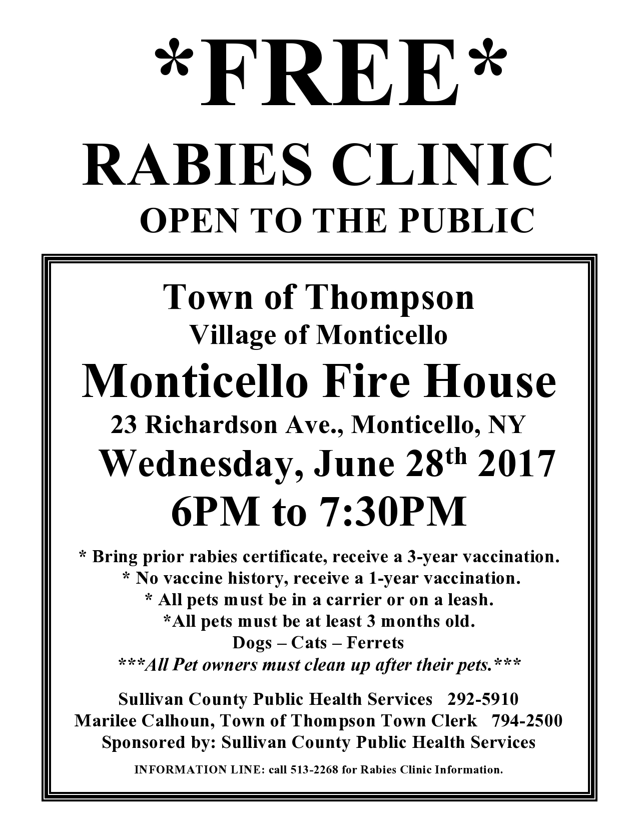 Rabies Flyer