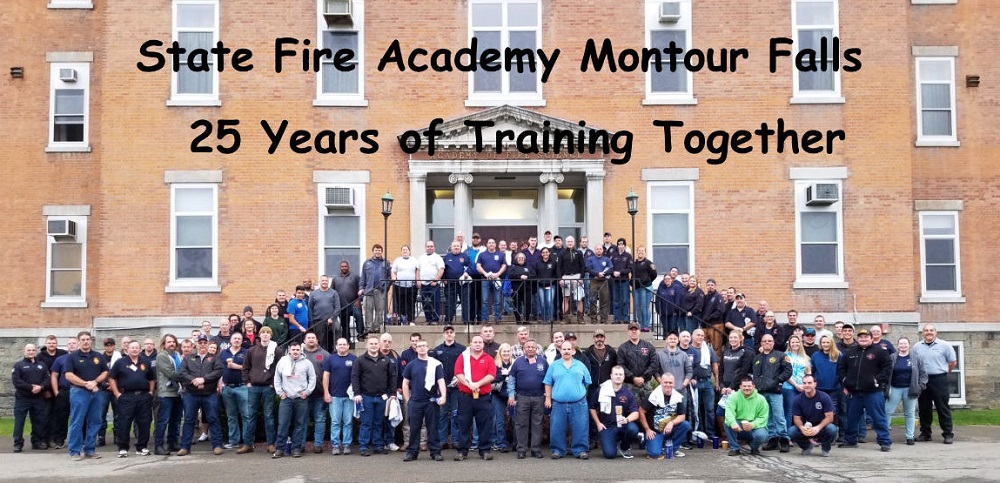 Sullivan County firefighters at the State Fire Academy