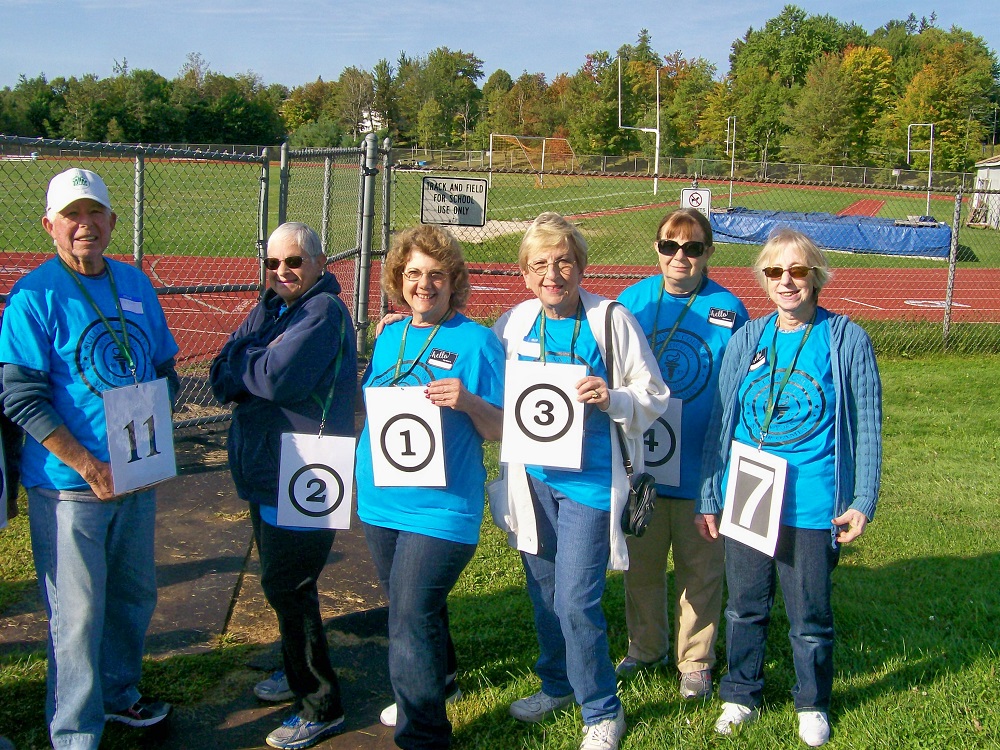 Senior Games Walk competitors