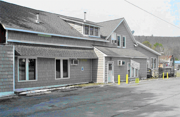 a close up of a commercial property