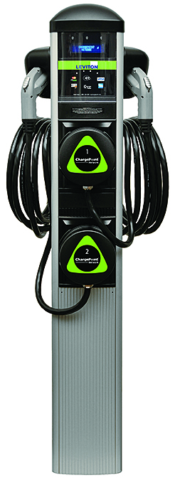 a close up of a vehicle charging station