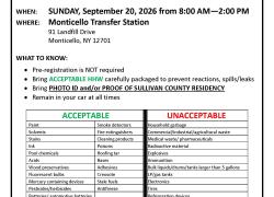 Household Hazardous Waste Collection Day