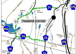 CR 72 Detour Map